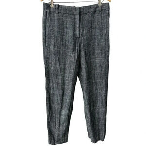 J.Crew tapered cropped‎ black-and-white pants size 6